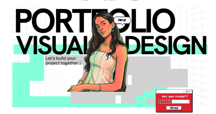 Portfolio visual design hero